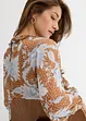 Chiffon blouse met ruches, bonprix