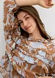 Chiffon blouse met ruches, bonprix