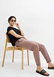 Comfortabele jersey broek met strikkoordjes, bonprix