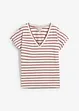 Gestreepte shirt met volantmouwen, bonprix