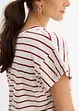 Gestreepte shirt met volantmouwen, bonprix