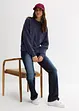 Oversized sweater met borduursel, bonprix