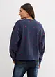 Oversized sweater met borduursel, bonprix