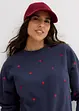 Oversized sweater met borduursel, bonprix