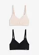 Feel Comfort bralette van zacht modal (set van 2), bonprix