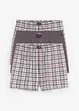 Losse jersey boxers (set van 3) geruit, bonprix