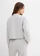 Sweatvest van licht glanzende viscosemix, bonprix