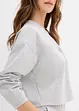 Sweatvest van licht glanzende viscosemix, bonprix