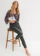 Stretch broek met glanseffect, bonprix