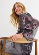 Oversized blouse van luchtige chiffon, bonprix