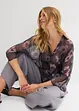 Oversized blouse van luchtige chiffon, bonprix