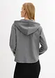 Sweatvest met capuchon van zachte scubastof, bonprix