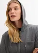 Sweatvest met capuchon van zachte scubastof, bonprix