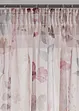 Transparant gordijn met bloemenprint (1 stuk), bonprix