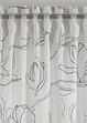 Gordijn met bladeren van gerecycled polyester (1 stuk), bonprix