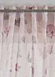 Transparant gordijn met bloemenprint (1 stuk), bonprix