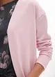 Lang sweatvest van een zachte katoenmix, bonprix