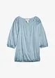 Katoenen shirtblouse met carréhals, halflange mouw, bonprix