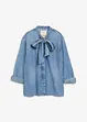 Spijkerblouse met strik, bonprix