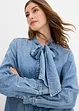 Spijkerblouse met strik, bonprix