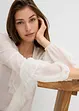 Chiffon blouse met volants, bonprix
