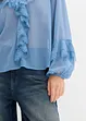 Chiffon blouse met volants, bonprix