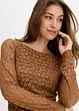 Longsleeve van kant, bonprix