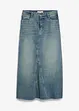 Maxi spijkerrok, mid waist, bonprix