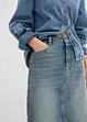 Maxi spijkerrok, mid waist, bonprix