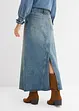 Maxi spijkerrok, mid waist, bonprix