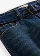 Barrel jeans mid waist met riem, bonprix