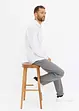 Stretch overhemd met lange mouwen, regular fit, bonprix