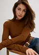 Longsleeve van geribd materiaal, bonprix