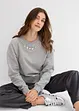Oversized sweater met stras, bonprix
