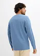 Henley shirt van biologisch katoen (set van 2), lange mouw, bonprix