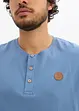 Henley shirt van biologisch katoen (set van 2), lange mouw, bonprix