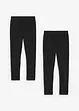 Legging van elastisch biologisch katoen (set van 2), bonprix