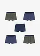Boxershorts van zacht biologisch katoen ( set van 5), bonprix