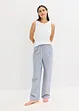 Geribde pyjama met culotte, bonprix