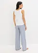 Geribde pyjama met culotte, bonprix