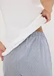 Geribde pyjama met culotte, bonprix