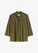 Mesh shirt met strik, bonprix