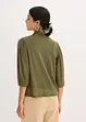 Mesh shirt met strik, bonprix