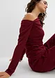 One shoulder shirt van gestructureerde crêpe, bonprix