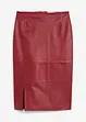 Leren rok met split, bonprix