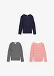 Longsleeve (set van 3), bonprix