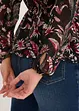 Uitlopende blouse van chiffon, bonprix