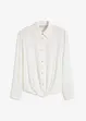 Blouse van gestructureerd materiaal met wikkeldetail, bonprix
