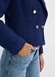 Korte blazer met een structuur patroon en dubbel knopenrij, bonprix