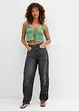Barrel jeans mid waist, super soft, bonprix